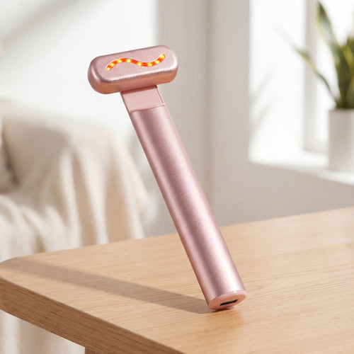 Appareil de Massage Visage &amp; Yeux EMS avec LED
